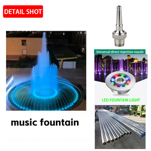 Fontaine <span class=keywords><strong>de</strong></span> spectacle lumineux et musical multimédia programmable sur mesure <span class=keywords><strong>pour</strong></span> extérieur, <span class=keywords><strong>jardin</strong></span>, place, vue nocturne, piscine, <span class=keywords><strong>jardin</strong></span> <span class=keywords><strong>de</strong></span> pierres - Product Image 3