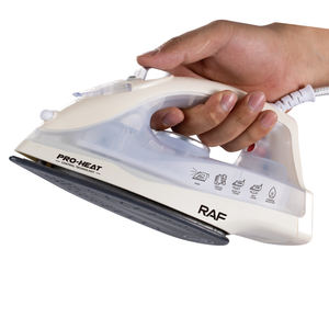 Fer à vapeur électrique RAF 1200W Semelle en céramique autonettoyante Température réglable pour un entretien efficace des vêtements à la maison - Product Image 6