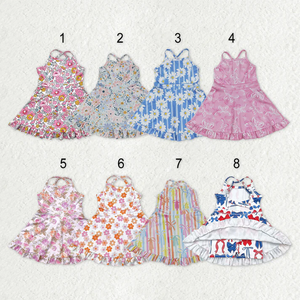 Robes de sport pour bébés filles, à bretelles, pour yoga, athlétiques, longueur genou - Product Image 1