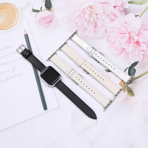 Per apple Watch serie 9 45 mm cinturino 49 46 42 4140 38 mm <span class=keywords><strong>argento</strong></span> bianco nero da donna in vera pelle cinturini per <span class=keywords><strong>Cartier</strong></span> 16mm - Product Image 4