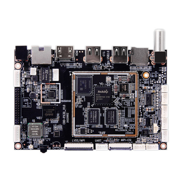 Rockchip PX30 Industrial-grade 64-bit Quad-core Low-power Single Board Computer (SBC) Mali-G31 GPU 2GB DDR Development Board