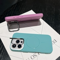 Coque de téléphone magnétique à cercle mince pour iPhone 16 15Pro Max 14 13 12 gaine tout compris pour Apple Skin Feel Animal Design