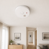 Promotion : Détecteur de fumée autonome avec bouton de test et fonction silencieuse, capteur de sécurité incendie domestique pour chambre et appartement