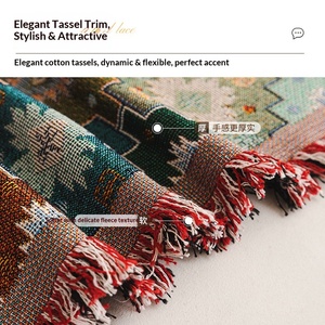 Housse de canapé universelle monobloc tout compris en <span class=keywords><strong>tissu</strong></span> chenille style bohème transfrontalier, motif plantes et fleurs pour - Product Image 3
