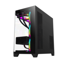 Boîtier de jeu en alliage d'aluminium Ruix Ultra Pro New Transparent Tempered Glass ATX Full Tower avec support pour refroidisseur liquide de 360 mm