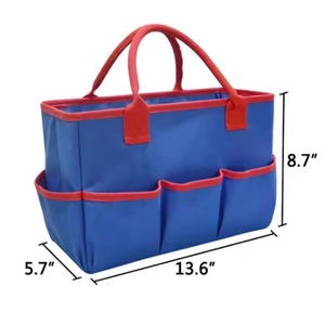 Sacs fourre-tout pliables, robustes, durables, portables, multifonctions, avec de nombreuses poches, pour enseignants, mamans, jardiniers - échantillon gratuit - Product Image 2