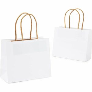 Mini bolsas <span class=keywords><strong>de</strong></span> regalo <span class=keywords><strong>de</strong></span> papel Kraft blanco con asas retorcidas, logotipo personalizado, flexografía reciclable impresa para manualidades <span class=keywords><strong>de</strong></span> fiesta <span class=keywords><strong>de</strong></span> cumpleaños <span class=keywords><strong>de</strong></span> Baby Shower - Product Image 5