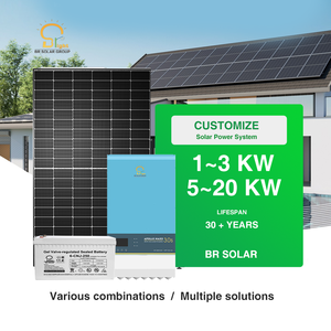 Système solaire hors réseau 5 kW, kit complet de stockage d'énergie domestique 10 kW pour solution résidentielle Br-5kw 5kw Énergie solaire - Product Image 3