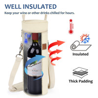 Sac isotherme pour le vin, logo personnalisé, isolé, rembourré, sac thermique pour la plage