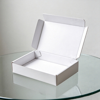 Boîte d'expédition blanche personnalisée avec logo, écologique, pour cadeaux
