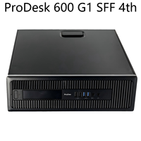 PC Desktop Barebone SFF ProDesk 600 G1 Generasi ke-4, Bersih Tanpa Goresan, Grade A, Teruji Fungsional dan Beroperasi
