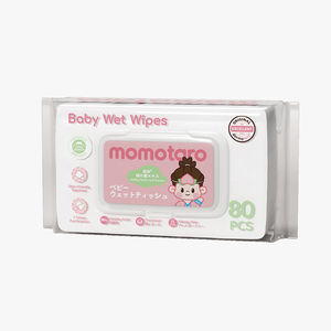 Lingettes pour bébé MOMOTARO en marque privée, vente en gros, usine OEM, logo personnalisé, lingettes nettoyantes - Product Image 1