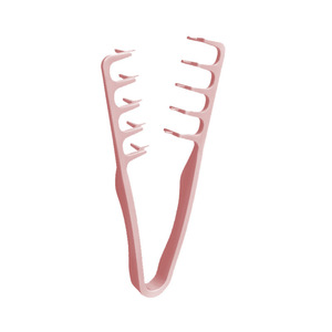 Spazzola Volumizzante Professionale per Sollevare i Capelli, Pettine <span class=keywords><strong>a</strong></span> <span class=keywords><strong>Denti</strong></span> <span class=keywords><strong>Larghi</strong></span> <span class=keywords><strong>a</strong></span> Forma di V in Plastica per Capelli Ricci - Product Image 3