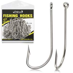 50 Pz Ami Da Pesca In Acciaio Inox O'Shaughnessy Forged Long Shank - Shaddock Fishing