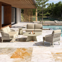 High End Outdoor Patio Gartens ofa Hotel Resorts Schwimmbad Freizeit möbel Villa Balkon Wasserdichtes Seil Websofa
