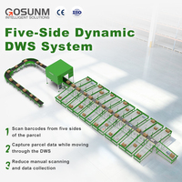 Système de tri dynamique DWS GOSUNM à haute efficacité, 3000 pièces/h, avec 26 sorties, en caoutchouc et acier inoxydable, pour convoyeur à bande