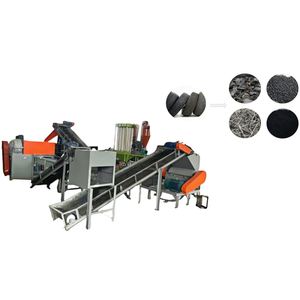 Automatic <b>Waste</b> Tire Recycling Production Line with Advanced Steel Wire and Fiber Separation - Product Image 1