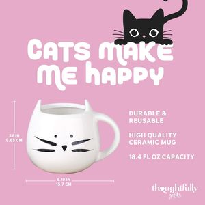 Set de Regalos Empresariales para Mamá de Gatos <span class=keywords><strong>Gourmet</strong></span>, Incluye Taza de Cerámica con Diseño de Gato, Apta para Microondas y Lavavajillas, Desechable - Product Image 5