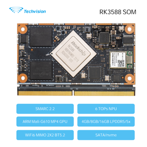 Módulo SOM Techvision 2343R RK3588 Octa-Core, 6TOPS, Mali-G610, Compatible con Video 8K, Android 15, Debian 12, SMARC2.2, Control Industrial TVI - Product Image 1