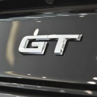 Autocollant de voiture en métal chromé 3D GT, emblème, badge de coffre arrière, décalcomanies pour Ford F150 Mustang Shelby GT500 GT350, style logo GT