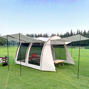 Tente tunnel de <span class=keywords><strong>camping</strong></span> familiale personnalisée, imperméable, à une couche, pour l'extérieur, protection solaire, pique-nique - Product Image 5