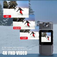 Mini caméra 4K HD avec vision nocturne, caméra DV pour vélo, moto, sports, enregistreur de conduite, caméra d'action portable pour vlog, voyages en plein air