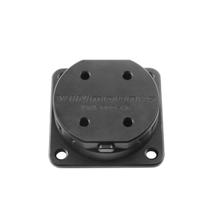 Base de montage à dégagement rapide en aluminium avec base sphérique ronde à 4 trous de 30 x 38 mm, cache-poussière pour détecteur de poissons et électronique marine - Product Image 1