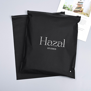 Tùy chỉnh logo của riêng bạn tái chế Túi Frosted may mặc Ziplock Túi vận chuyển quần áo đóng gói túi nhựa túi dây kéo - Product Image 1