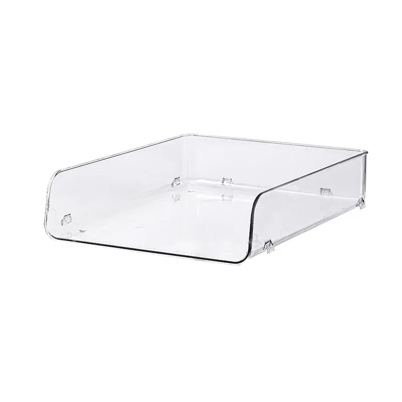 Paper Organizer Tray, Clear Acrylic Desk Organizers and Accessories, Office Supplies Organization