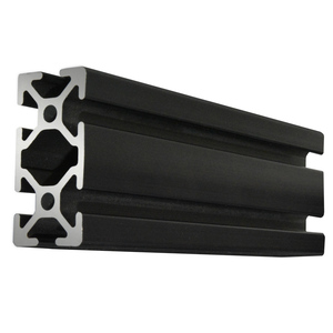 Barres <span class=keywords><strong>en</strong></span> aluminium de fente de l'établi <span class=keywords><strong>T</strong></span> de profil d'extrusion <span class=keywords><strong>en</strong></span> aluminium anodisé noir de la fente 2550 <span class=keywords><strong>T</strong></span> avec le service de traitement de recourbement - Product Image 2