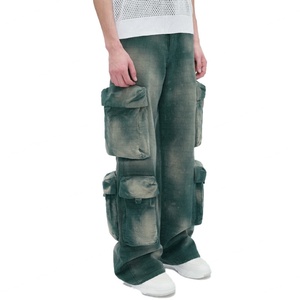 Wholesale Price Custom logo Fashion Casual Comfortable Unisex Style Jacquard Overalls - Product Image 2