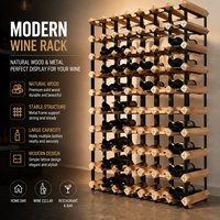 Porte-bouteilles mural en bois personnalisé, support à vin moderne pour bar, restaurant, décoration de la maison