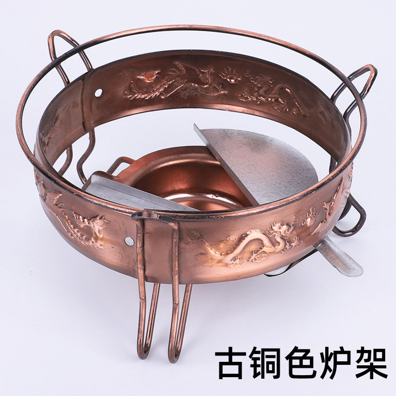 support de poêle en bronze