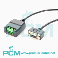 Cable Convertidor Serial Industrial RS232 DB9 a RS485 RS422 de 4 Pines con Luz LED de 1m