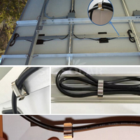 Système de montage de panneau solaire Clip de câble en acier inoxydable Clip de câble solaire à 2 fils