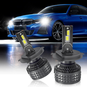 Phare LED universel 3 couleurs avec télécommande 100W, faisceau haut/bas H4 6000K-6500K 12V 12000LM, garantie 2 ans - Product Image 4