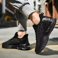 Chaussures de sport athlétiques pour hommes, légères, respirantes, en mesh, imprimé animal, pour le tennis, la course à pied, la gym et le jogging - Vente chaude