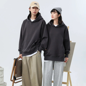 Maglione spesso in <span class=keywords><strong>velluto</strong></span> con cappuccio da uomo inverno nuovo 100% cotone con cappuccio per studenti cappotto invernale da uomo - Product Image 4