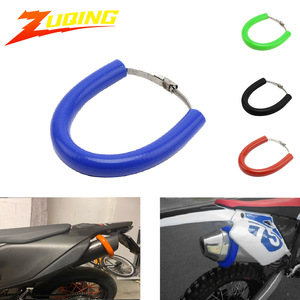 ZUQING แหวนป้องกันท่อไอเสีย 90 มม. 145 มม. ซิลิโคนสีส้มสำหรับป้องกันการตกกระแทกสำหรับการดัดแปลงรถจักรยานยนต์ออฟโรด - Product Image 5