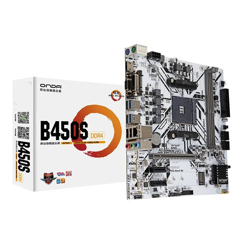 B450S Motherboard AMD AM4 für Ryzen Prozessoren 32 GB PCI-E 3.0 16X SATA3.0 M.2 DDR4 B450S-W B450S-B B450M Motherboard