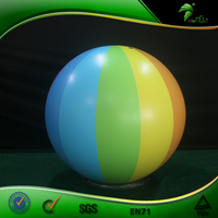 Ballon de plage gonflable brillant arc-en-ciel, 48 pouces, jouet, piscine gonflable géante