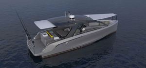 XJZJ-33ft commercial de luxe 33 pieds/10m en alliage d'aluminium 5083 Yacht hors-bord pêche transport de passagers rivières - Product Image 5