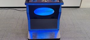 Factory Price 43" Capacitive TouchScreen <strong>J</strong> Curved Monitor Stand up Skill Game Machine with Big Hot Flaming Pots Game Option - Product Image 3