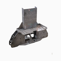 Pièces de cadre et de support structurel en acier inoxydable robuste sur mesure, usinées CNC avec brochage pour machines d'excavation