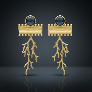 Pendientes Colgantes de Latón Hechos a Mano, Chapados en Oro, Estilo Étnico Bohemio, para Bodas y Moda - Product Image 3