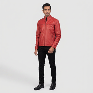Adjustable New Arrival Soft Leather <b>Jacket</b> for <b>Men</b> Fashion Clothing <b>Long</b> Sleeves New Latest Style Leather <b>jacket</b> for <b>men</b> - Product Image 1