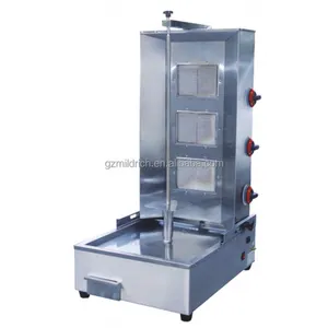 Hotel Kitchen Equipment Gas 3-Burner Kebab Machine/Doner Machine/Shawarma Making Grill Machine