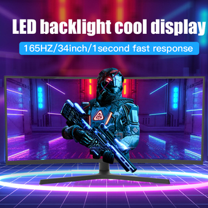 จอมอนิเตอร์ LCD ไฟแบคไลท์ LED 34 "แบบ HDRr400 <span class=keywords><strong>pipp</strong></span>/pbp ใช้คู่1ms LED 34นิ้ว165Hz หน้าจอเล่นเกมโค้งพร้อมฐานยก - Product Image 4