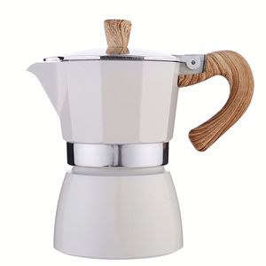 Cafetière à poignée en bois de bonne qualité, portable, pour cuisinière, style vintage, pour camping en extérieur - Product Image 1