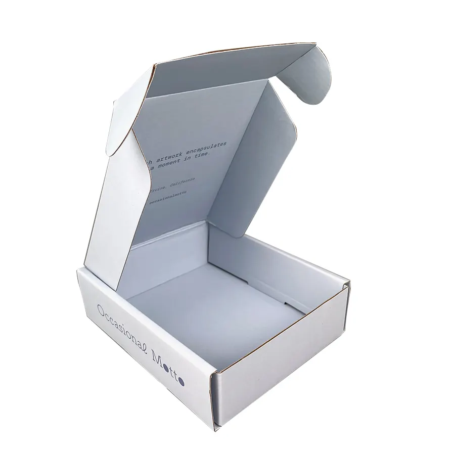 Custom Printing light blue Corrugated Mailer Mailing box for Make Up Cosmetic Lipstick Packaging